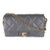 Gray Quilted Lambskin Crush On Chains Flap Bag For Sale