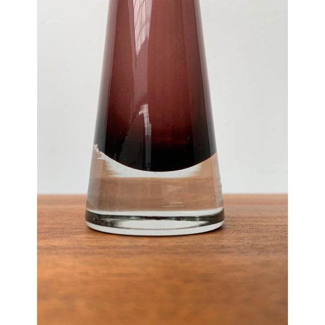 Vintage Finnish Glas Vase from Riihimäki, Finnland For Sale - Image 12 of 18