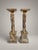 2000 - 2009 Marble and Brass Columns, Set of 2 For Sale - Image 5 of 5