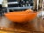 Vintage Bright Orange Bowl. Made in Ukraine. Use for decorative or for serving food. Great large bowl for servings salad...