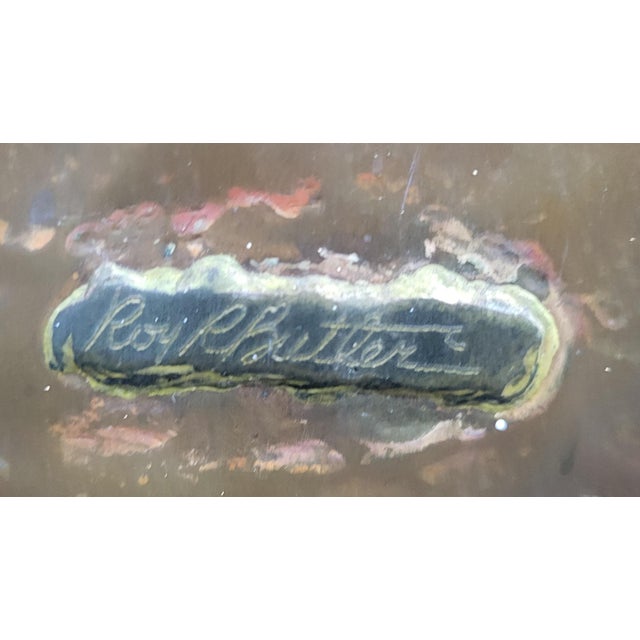 Artist Roy R. Butler Signed Copper Brutalist Doors - a Pair For Sale In Miami - Image 6 of 10