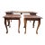 1960s Vintage Rosewood Coffee Table and Side Tables Nesting Trio For Sale