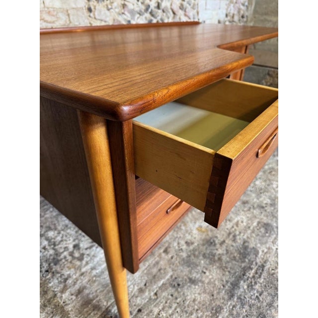 Brown Vintage Teak Boomerang Desk by Göran Strand, 1960s For Sale - Image 8 of 18