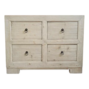 Coastal Farmhouse Weathered Four Drawer Dresser