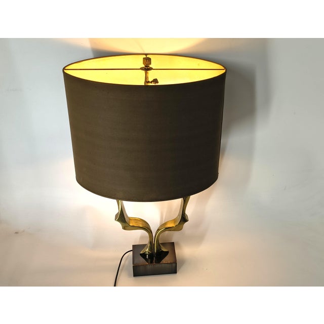 1970s Vintage Bronze Table Lamp from Willy Daro, 1970s For Sale - Image 5 of 13