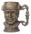 Antique Admiral Bust Pencil Holder in Metal, 1890s For Sale