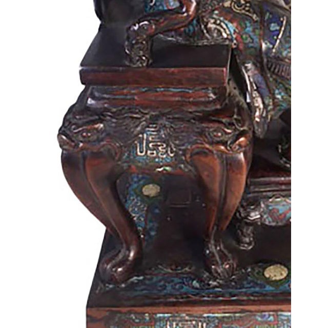 Late 19th Century Japanese Cloisonné Nobleman For Sale - Image 9 of 12