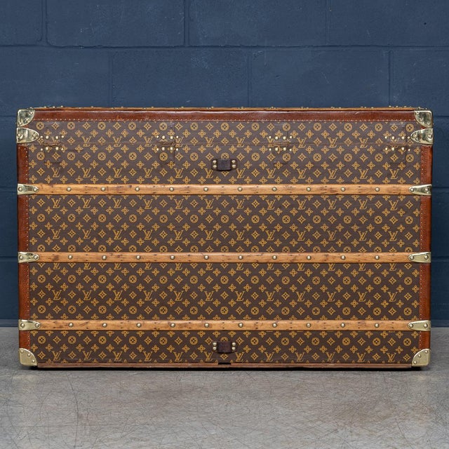 1920s Vintage Malle Haute in Monogram Canvas from Louis Vuitton, 1920 For Sale - Image 5 of 18