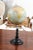 Mid 20th Century Small French 20th Century Terrestrial Globe on Turned Black Wooden Base For Sale - Image 5 of 13