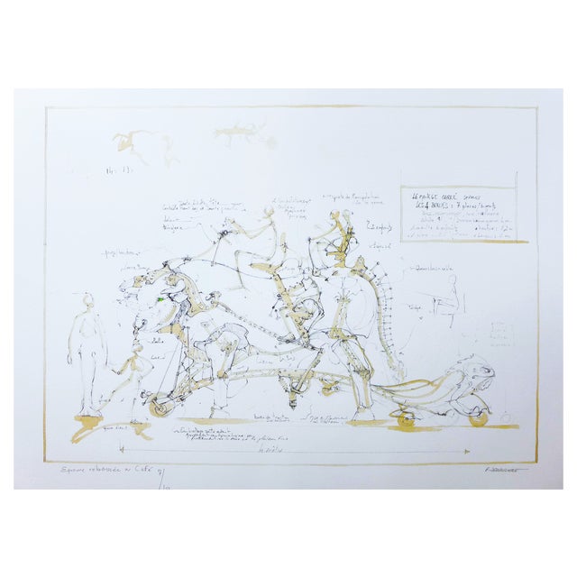 François Delaroziere, Boeuf de manège, 2008, Lithograph For Sale