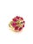 Bochic "Capri" Vintage Ruby & Diamond Ring Set In 18K Gold & Silver For Sale - Image 18 of 18