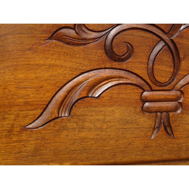 Large Sideboard in Walnut and Black Marble, 1950s For Sale - Image 9 of 18