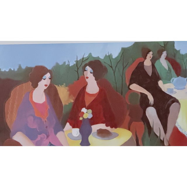 Gustav Klimt Contemporary Seriolithograph in Color on Paper Morning Social Figurative Interior Scene by Itzchak Tarkay For Sale - Image 4 of 11