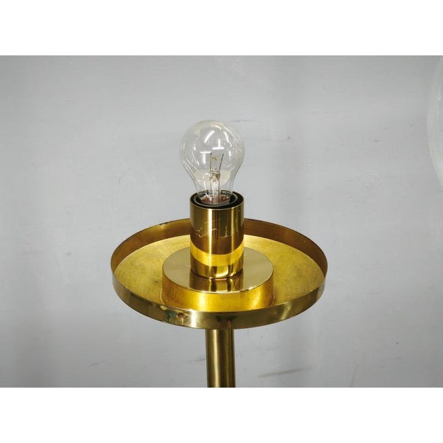 Space Age Brass and Bubble Glass Floor Lamps by Kamenický Šenov 1970s, Set of 4 For Sale - Image 4 of 16
