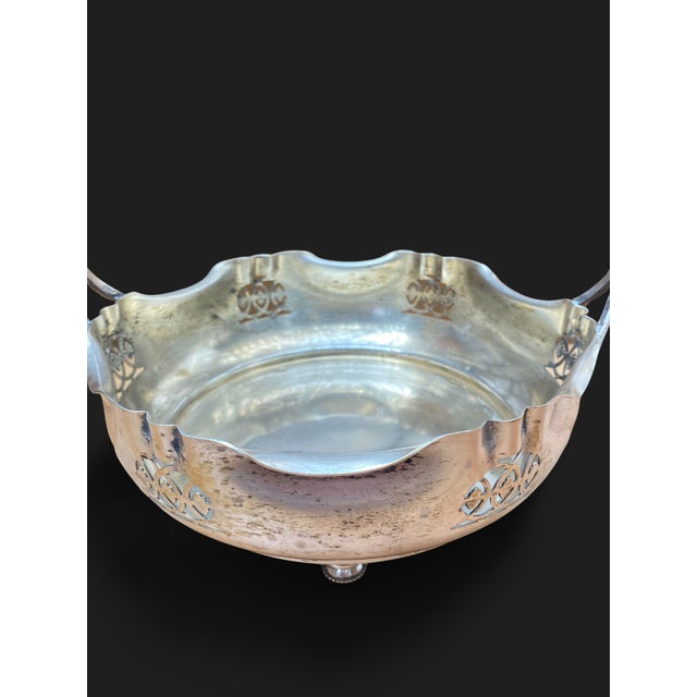 1920s Art Deco Regency Silver-Plated Metal Centerpiece, 1920s For Sale - Image 5 of 7