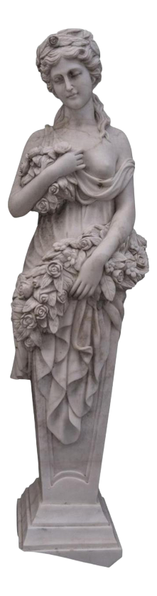 Italian Artist, Sculptures of the Four Seasons, 1970, White Marble, Set of 4