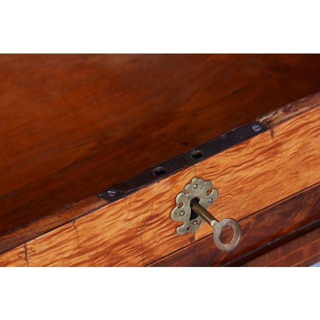 Biedermeier Jewelry Box in Ash, Maple, Spruce & Walnut, Czech, 1820s For Sale - Image 3 of 18