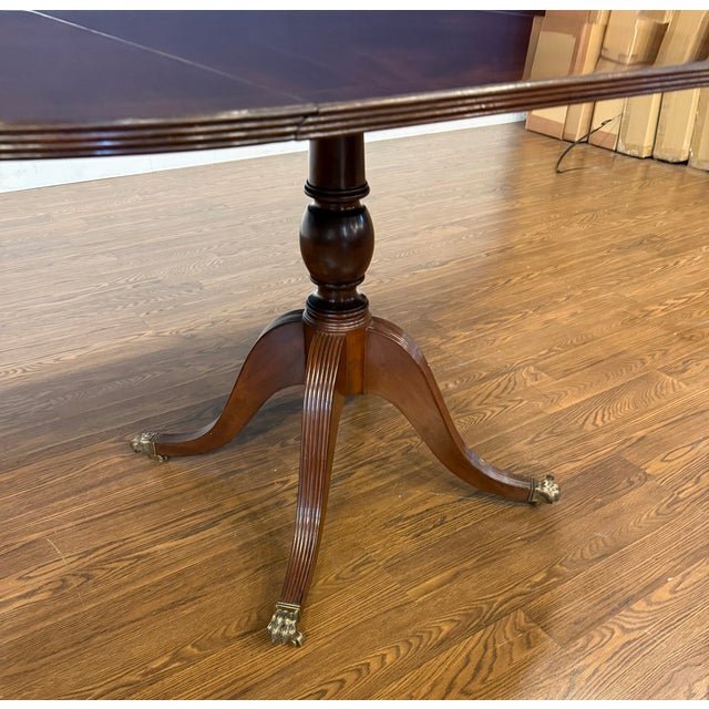 Traditional Mahogany Drop Leaf Breakfast/Dining/Game/Occasional Table by Leighton Hall - Showroom Sample For Sale - Image 16 of 16