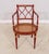 Age: Approx: 30 Years Old Details: Nice Cane Seats High Quality Construction Hand Painted Gold Details On Red Finish...