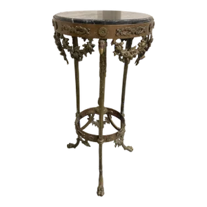 19th Century Antique Bronze Gueridon Table