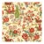 Schumacher Linen Fabric 'Persian Lancers' in Document Color 5.75 Yards For Sale