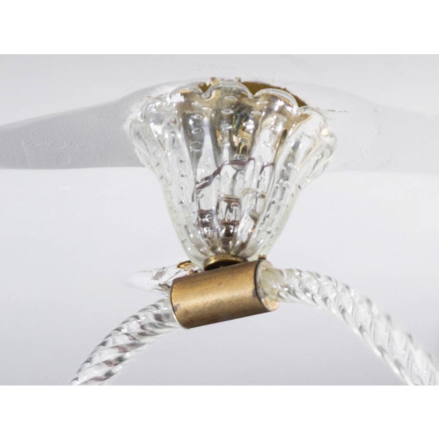 Mid-Century Modern Vintage Pendant Lamp from Barovier & Toso, 1940s For Sale - Image 3 of 4