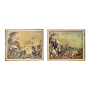 Jennens and Bettridge 19th Century Paintings - a Pair