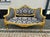 This vintage French Baroque style tufted settee is a dramatic statement piece designed to bring richness, romance, and...