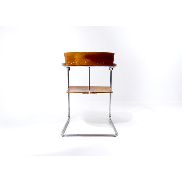 Vintage Czech Bauhaus H-128 Armchair by Jindrich Halabala for Up Závody, 1931 For Sale - Image 10 of 18