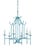 Contemporary Wildwood Bamboo Chandelier - Blue For Sale - Image 3 of 3