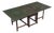 19th Century Swedish Green Painted Drop-Leaf Dining Table, 1820 For Sale
