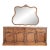 Large Ornate Gilt Carved Wall Mirror – French Rococo Style, Statement Piece For Sale