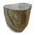 Contemporary Vintage Outdoor Boulder Stone Side Table Stool For Sale - Image 3 of 6