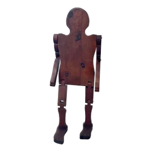 Folk Art Child-Size Articulated Wooden Mannequin