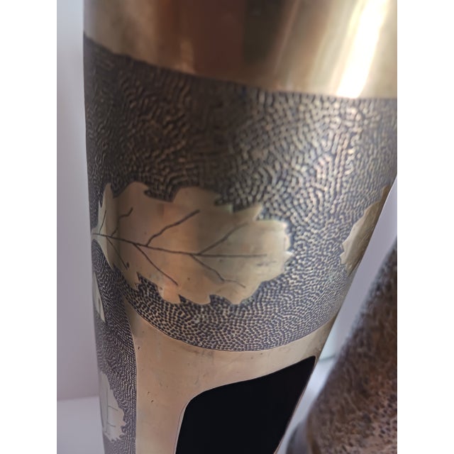Much trench art from artillery shells came from Europe during and after WW1. These 3 are exceptional works of art...