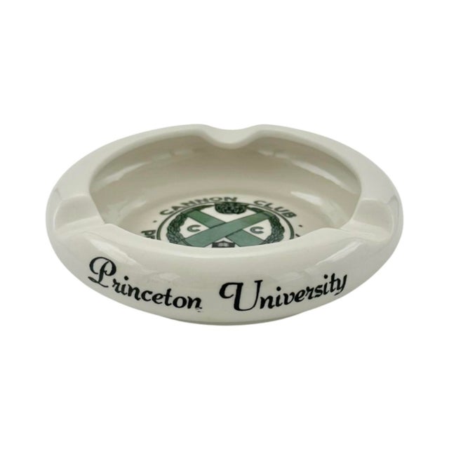 Vintage Cannon Club Princeton University Ceramic Ashtray Catchall Dish For Sale In Washington DC - Image 6 of 9