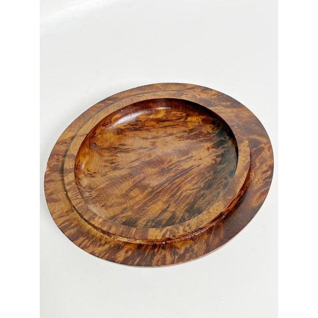 Vintage Round Wooden Box, France, 1970s For Sale - Image 6 of 10