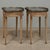 Wood Pair of Louis XVI Neoclassical Stripped Mahogany Side Tables With Bronze Trim For Sale - Image 7 of 18