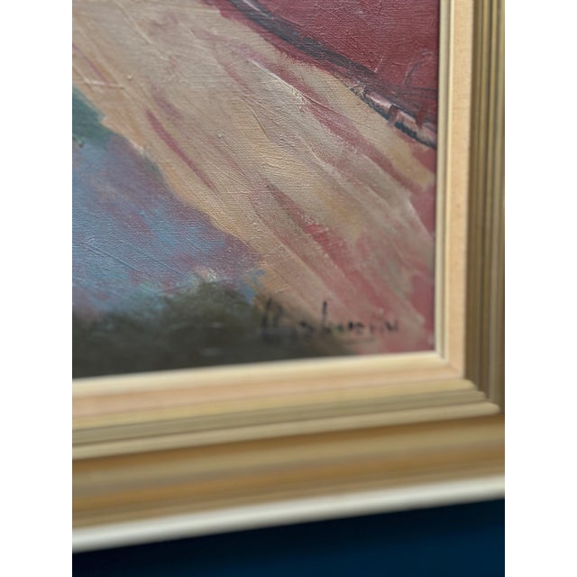 Kai Christensen, Cubist Landscape, 1950s, Oil on Canvas, Framed For Sale - Image 5 of 10