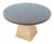 Modern Circular Glass Top Dining Table For Sale - Image 4 of 7