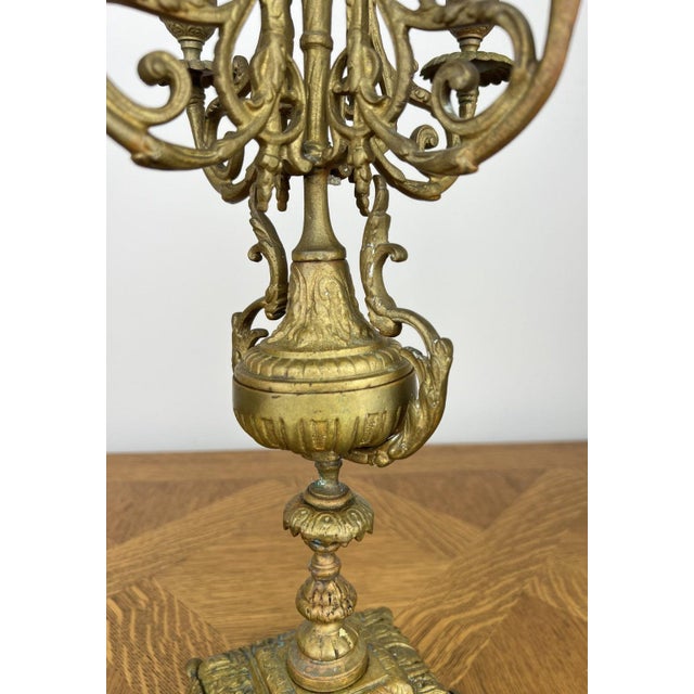 Vintage French Style Candleholders, Set of 2 For Sale - Image 5 of 14