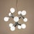 This iconic atomic 12hl chandelier by kalmar, designed in germany around 1970, is a striking example of late mid-century...