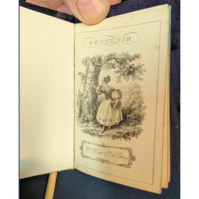 French Early 20th Century French Inlaid Notebook For Sale - Image 3 of 6