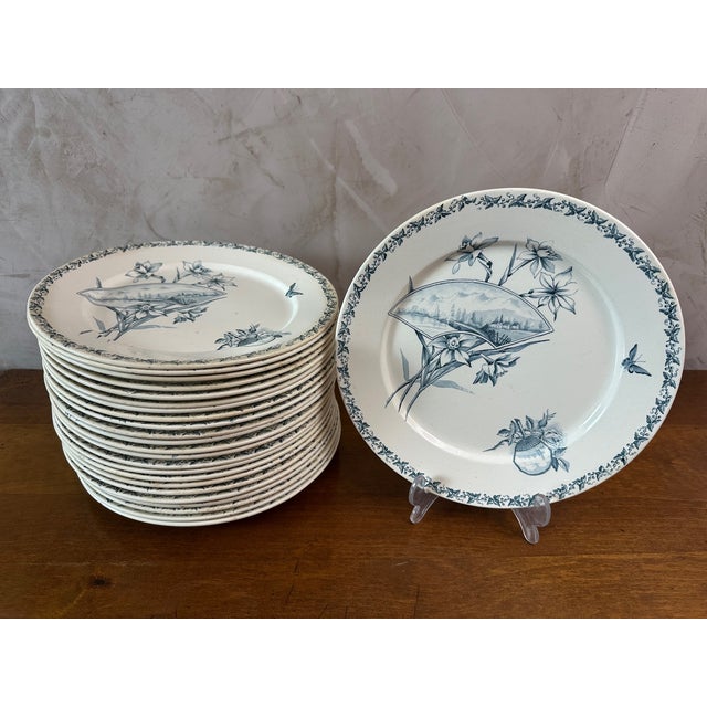 1900 - 1909 Dinner Service Set from Badonvillers, 1900, Set of 45 For Sale - Image 5 of 18