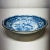 Blue and white decorative bowl with peacock design marked Andrea by Sadek, Japan. Measures 7.75” diameter x 1.5” high.