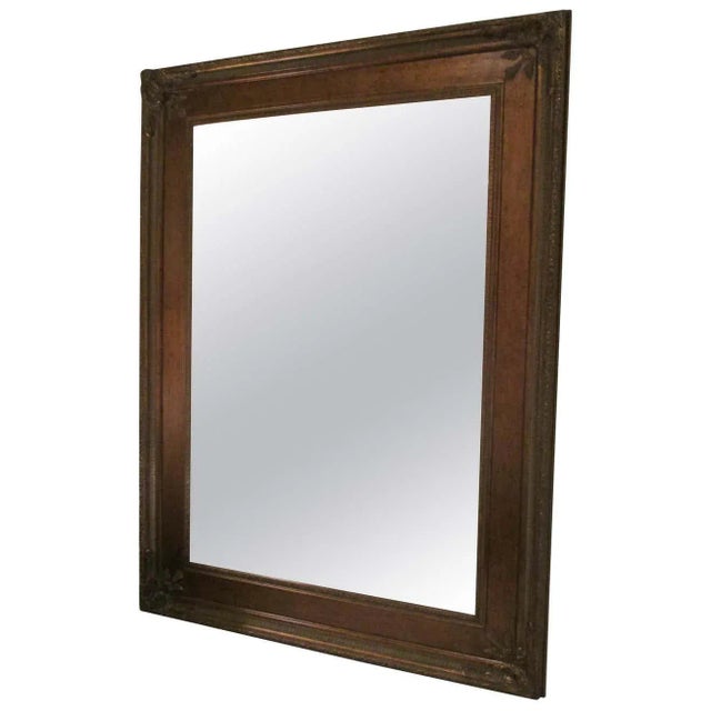 Late 20th Century Vintage Late 20th Century Large Gold Beveled Floor Mirror For Sale - Image 5 of 5