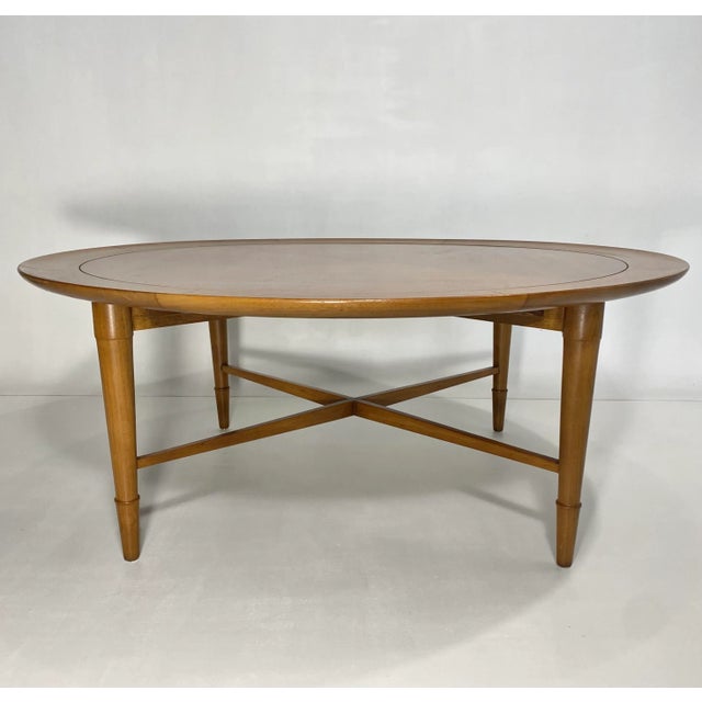 Rare Mid Century Modern Coffee Table Heritage Henredon 1955 Walnut classic 1950’s High Style The Rim of the Coffee Table...