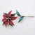 Vintage Italian Handmade Genuine Silver Poinsettia Flower Christmas Decoration For Sale - Image 4 of 9