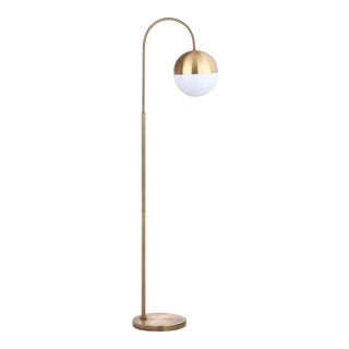 55.5-Inch H Floor Lamp - Brass Gold For Sale