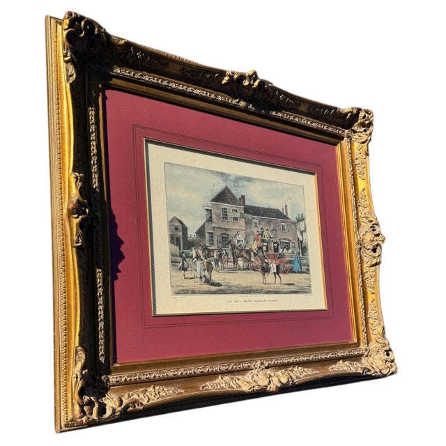 Early 19th Century The Mail Coach Changing Horses, Originally Painted by James Pollard and Engraved by G. Reeves or R. Havell. For Sale - Image 11 of 14